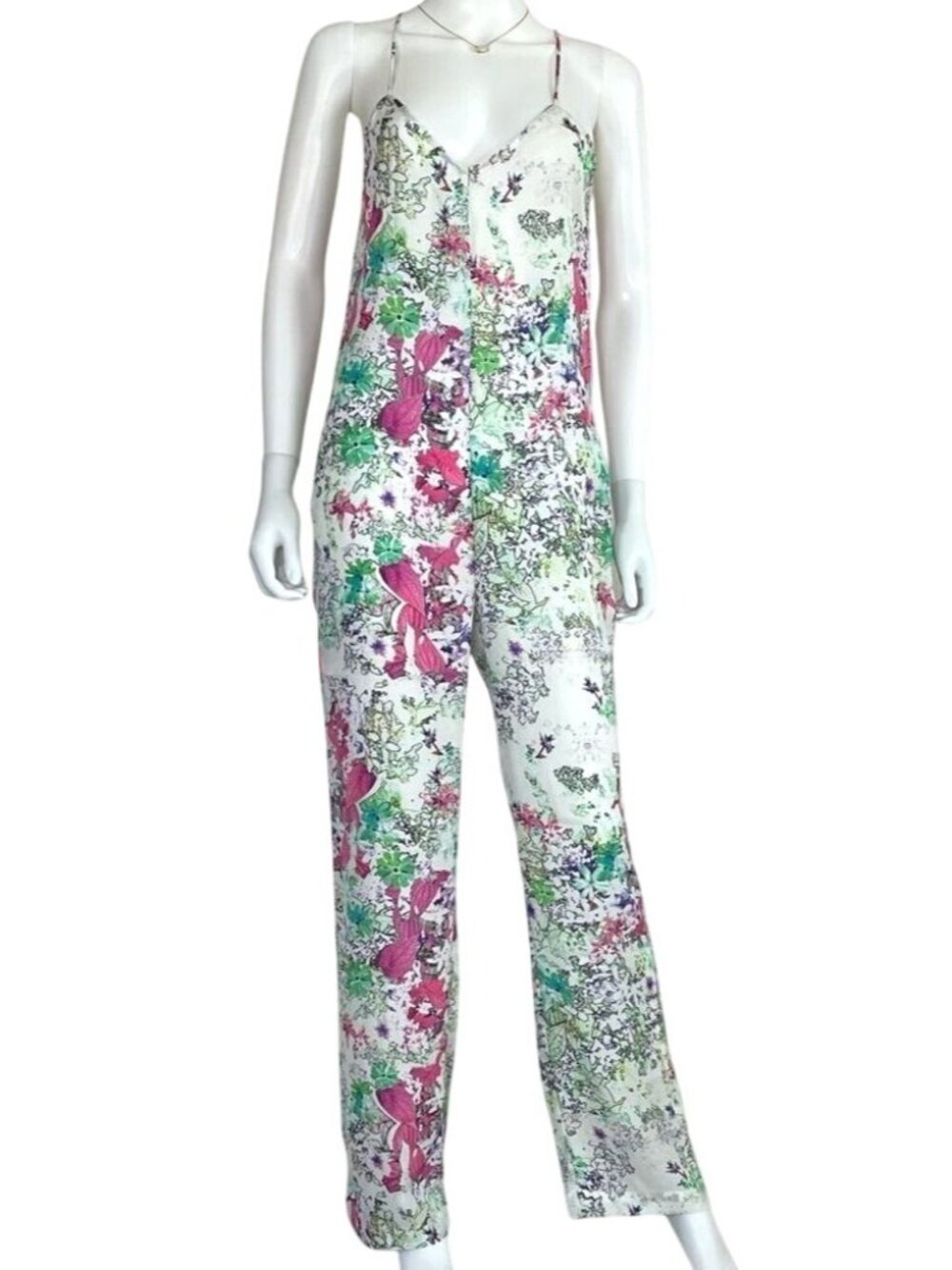 Zara Basics Floral Romper Sz XS Lightweight Spring Summer Jumpsuit Resortwear